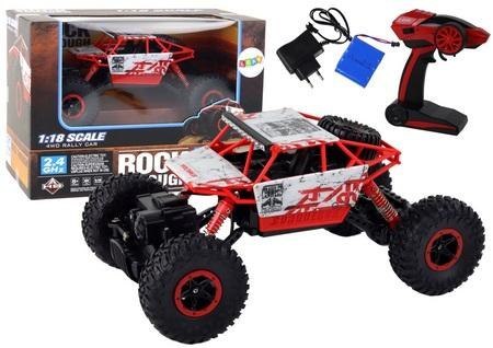 Auto Terenowe Zdalnie Sterowane RC 1:18 2.4G Czerw Auto Terenowe Zdalnie Sterowane RC 1:18 2.4G Czerw