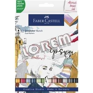 Pisak dwustronny Goldfaber 12 kol. FABER CASTELL Pisak dwustronny Goldfaber 12 kol. FABER CASTELL