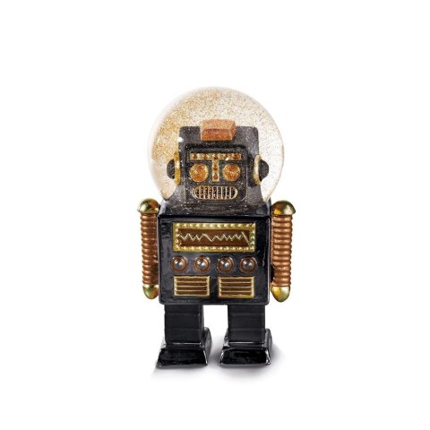 Kula śnieżna - robot czarny Kula śnieżna - robot czarny