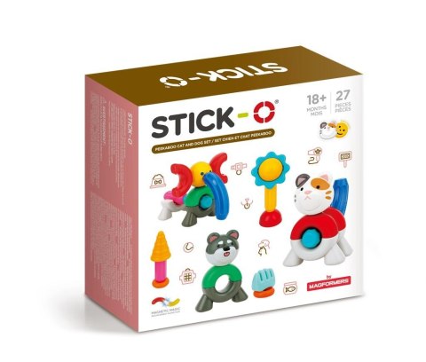 Magformers Stick-O Zestaw kot i pies 27el Magformers Stick-O Zestaw kot i pies 27el