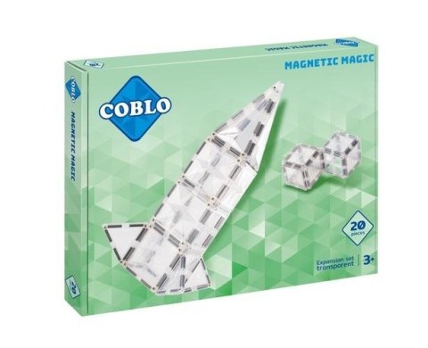 Magnetyczne klocki konstrukcyjne Transparent 20el. Magnetyczne klocki konstrukcyjne Transparent 20el.
