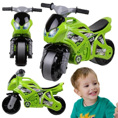 Motocykl zielony Motocykl zielony