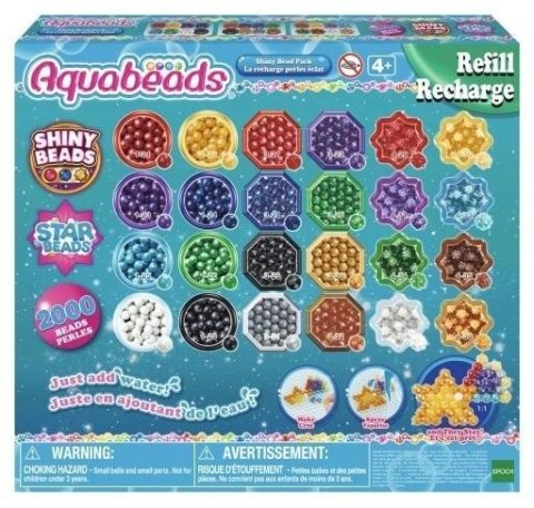 Aquabeads Błyszczące koraliki zestaw uzupełniający Aquabeads Błyszczące koraliki zestaw uzupełniający