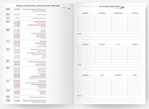 Kalendarz Pedagoga A5 2025-2026 Salsa, szafirowy Kalendarz Pedagoga A5 2025-2026 Salsa, szafirowy