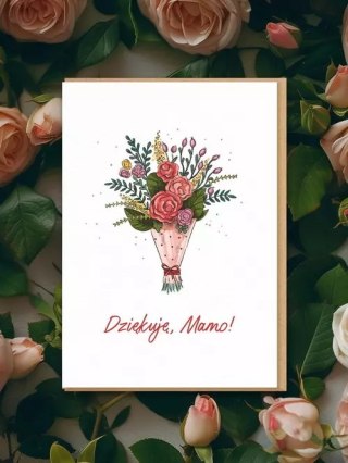 Kartka okolicznościowa dla mamy/ DZIĘKUJĘ MAMO