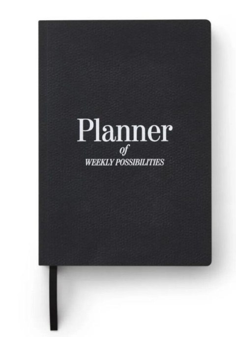 Planer tygodniowy czarny Planer tygodniowy czarny