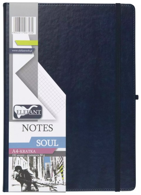 Soul Notes A4 kratka granatowy Soul Notes A4 kratka granatowy