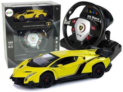 Auto zdalnie sterowane Lamborghini Veneno żółte Auto zdalnie sterowane Lamborghini Veneno żółte