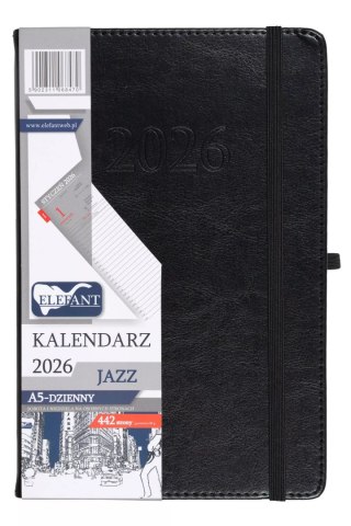 Jazz Kalendarz A5 dzienny czarny