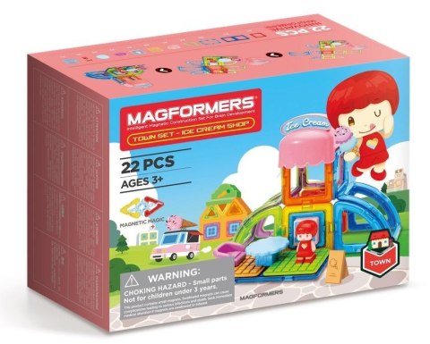 Magformers Town Set - lodziarnia 22el Magformers Town Set - lodziarnia 22el