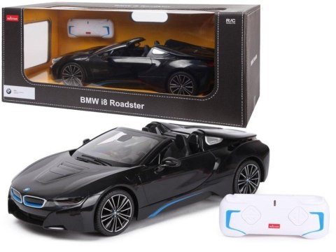 Auto R/C BMW i8 Roadster Rastar 1:12 czarne Auto R/C BMW i8 Roadster Rastar 1:12 czarne
