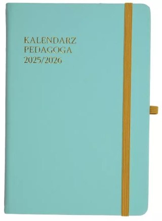 Kalendarz Pedagoga A5 2025-2026 Salsa, akwamaryna
