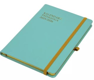 Kalendarz Pedagoga A5 2025-2026 Salsa, akwamaryna