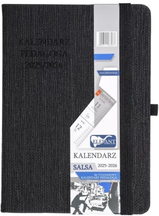 Kalendarz Pedagoga B6 2025-2026 Salsa, czarny