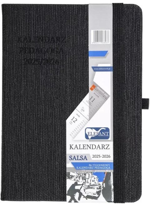 Kalendarz Pedagoga B6 2025-2026 Salsa, czarny Kalendarz Pedagoga B6 2025-2026 Salsa, czarny