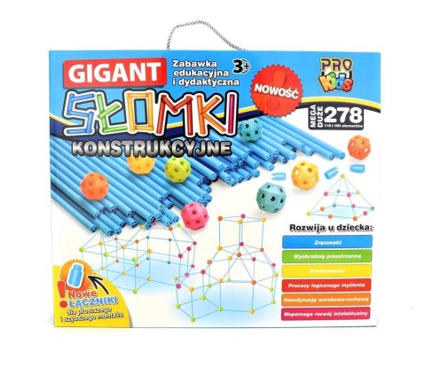 Słomki konstrukcyjne Gigant 278 elementów Słomki konstrukcyjne Gigant 278 elementów