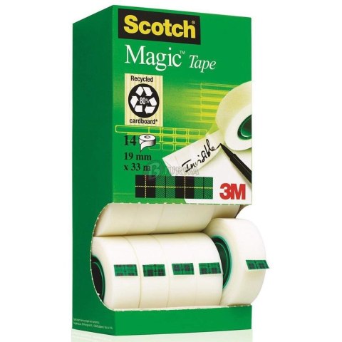Taśma klejąca matowa Scotch Magic 19mm (14szt) Taśma klejąca matowa Scotch Magic 19mm (14szt)