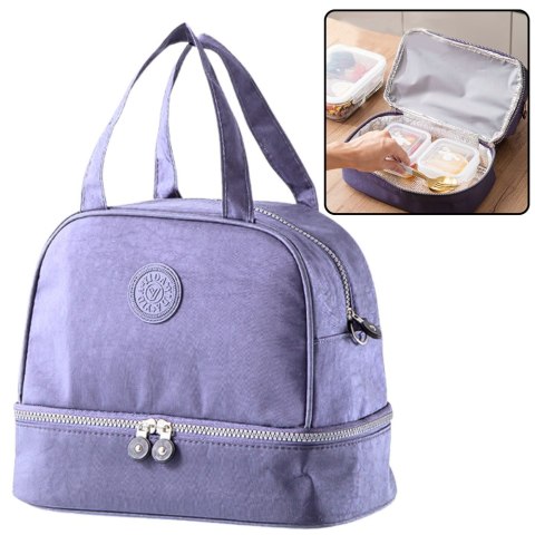 Torba Termiczna Izolacyjna Śniadaniowa Pas z Regulacją Fioletowa 27cm Torba Termiczna Izolacyjna Śniadaniowa Pas z Regulacją Fioletowa 27cm