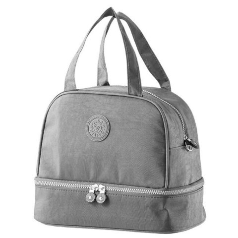 Torba Termiczna Izolacyjna Śniadaniowa Pas z Regulacją Szara 27cm Torba Termiczna Izolacyjna Śniadaniowa Pas z Regulacją Szara 27cm