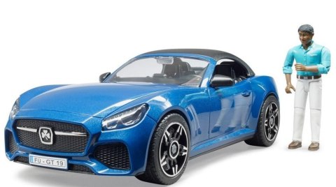 Auto Roadster niebieskie z wyjmowanym dachem Auto Roadster niebieskie z wyjmowanym dachem