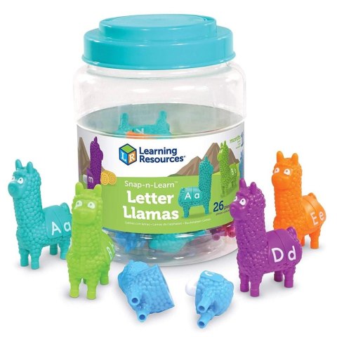 Figurki do nauki liter i poznawania kolorów. Lamy Figurki do nauki liter i poznawania kolorów. Lamy
