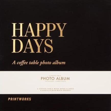 Fotoalbum. Happy Days Black Fotoalbum. Happy Days Black