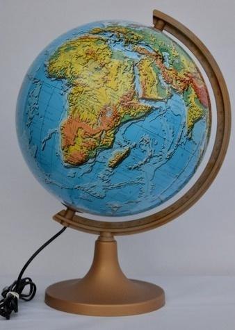 Globus fizyczny 3D podświetlany 32 cm Globus fizyczny 3D podświetlany 32 cm