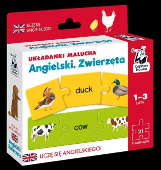 Układanki malucha. Angielski. Zwierzęta