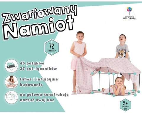 Zwariowany namiot miętowo-szary Zwariowany namiot miętowo-szary