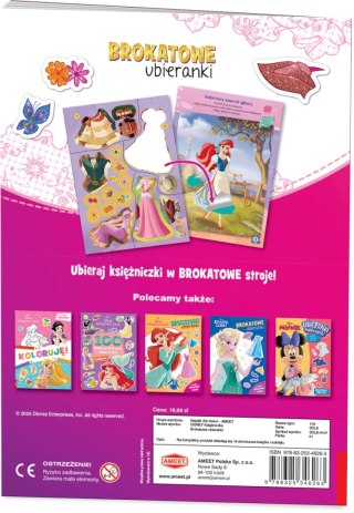 Disney Księżniczka. Brokatowe ubieranki