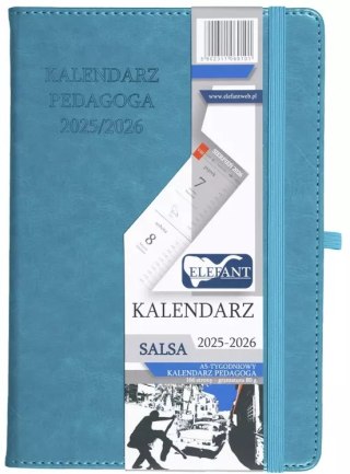 Kalendarz Pedagoga A5 2025-2026 Salsa, turkusowy