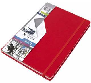 Soul Notes A4 kratka czerwony