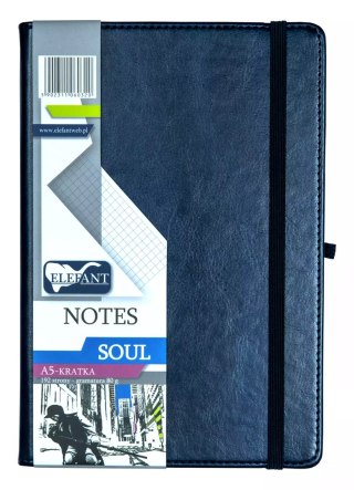 Soul Notes A5 kratka granatowy