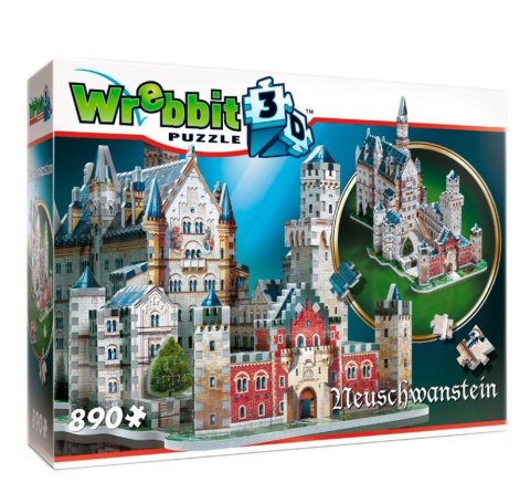 Wrebbit puzzle 3D 890 el Zamek Neuschwanstein Wrebbit puzzle 3D 890 el Zamek Neuschwanstein