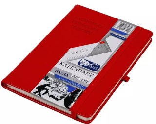 Kalendarz Pedagoga A5 2025-2026 Salsa, czerwony
