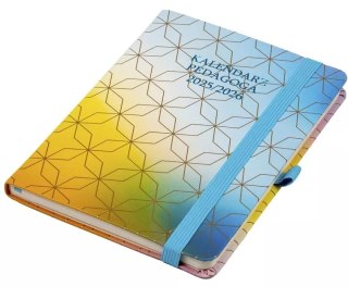 Kalendarz Pedagoga B6 2025-2026 tygodniowy Salsa, tęczowy