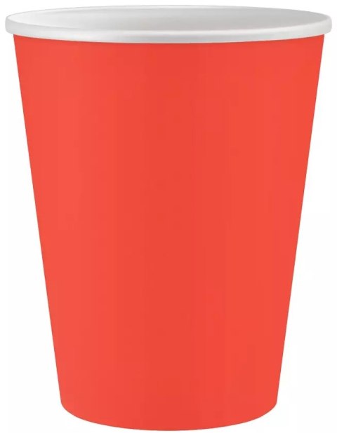 Kubki papierowe 250 ml, czerwone (6 sztuk) Kubki papierowe 250 ml, czerwone (6 sztuk)