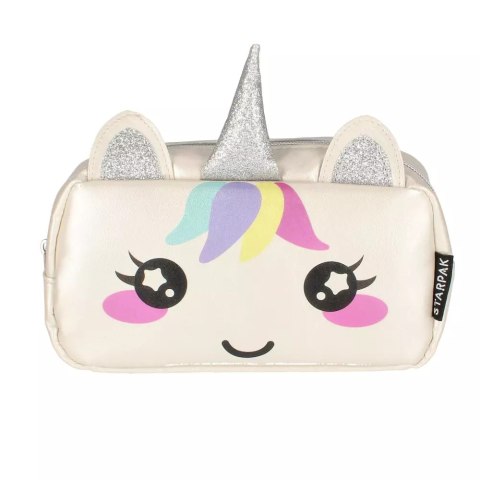 Piórnik Srebrny Unicorn Starpak 472163 Piórnik Srebrny Unicorn Starpak 472163
