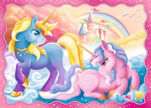 Puzzle 4w1. Jednorożce i magia Puzzle 4w1. Jednorożce i magia
