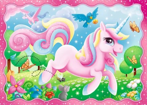 Puzzle 4w1. Jednorożce i magia Puzzle 4w1. Jednorożce i magia