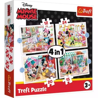 Puzzle 4w1. Minnie z przyjaciółmi