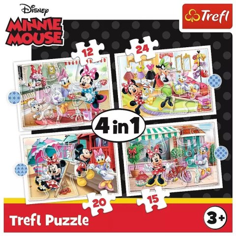 Puzzle 4w1. Minnie z przyjaciółmi Puzzle 4w1. Minnie z przyjaciółmi