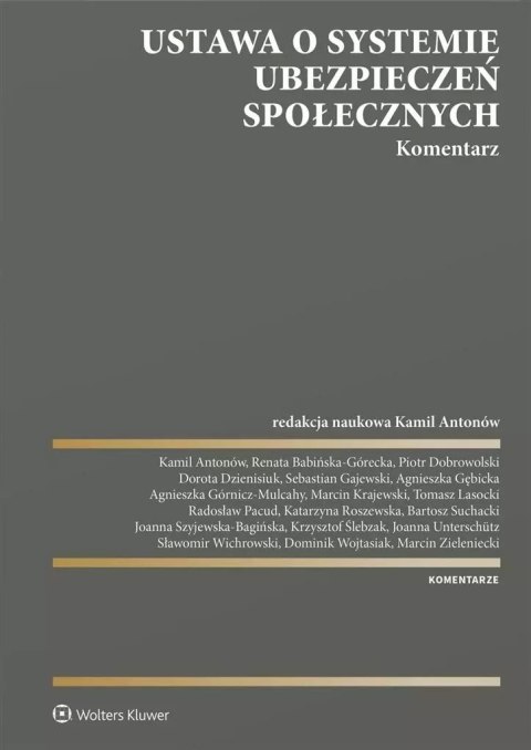 Ustawa o systemie ubezpieczeń społecznych Ustawa o systemie ubezpieczeń społecznych