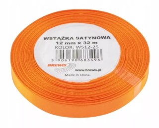 Wstążka satynowa pomarańczowa 12mmx32m