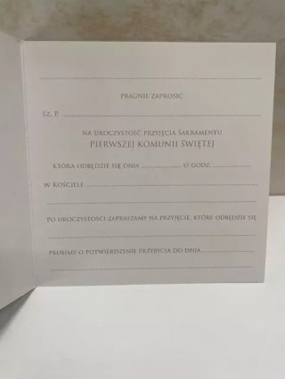 Zaproszenia na I Komunię Świętą