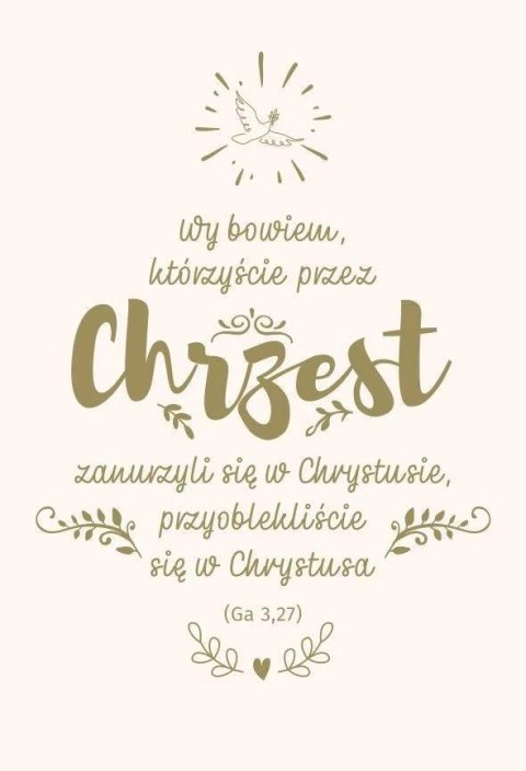 NT z infografikami B5 srebrne tł. Chrzest NT z infografikami B5 srebrne tł. Chrzest