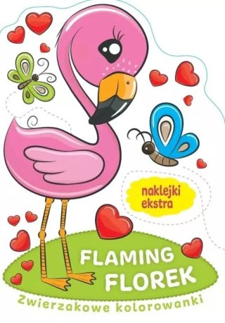 Zwierzakowe kolorowanki. Flaming Florek