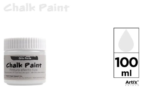 Farba kredowa 100ml perłowoszara (6szt) Farba kredowa 100ml perłowoszara (6szt)