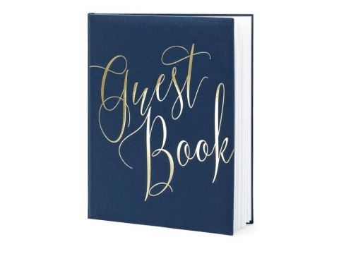 Księga Gości Guest book 20x24.5cm 22 kartki granat Księga Gości Guest book 20x24.5cm 22 kartki granat