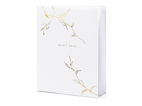 Księga Gości Guest book 20x24.5cm biały 22 kartki Księga Gości Guest book 20x24.5cm biały 22 kartki